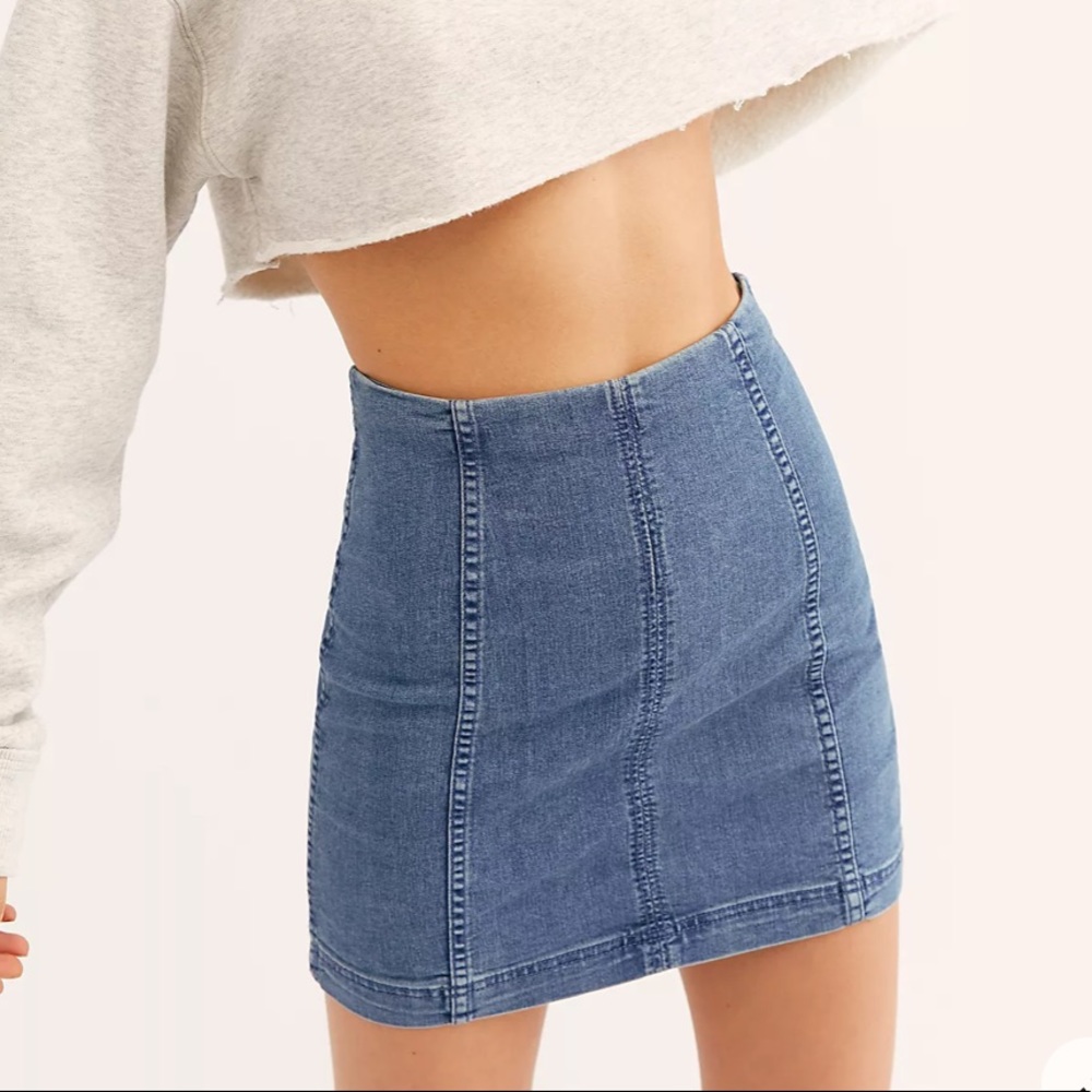 Free People Modern Femme Denim Skirt size 4